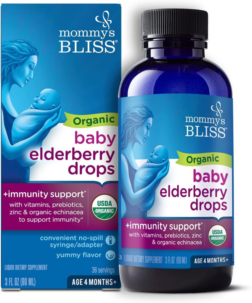 Boost Your Baby's Immune System with "Mommy's Bliss" Organic Baby Elderberry Drops